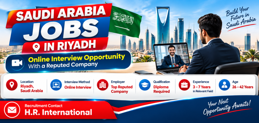 Saudi Arabia Jobs in Riyadh
