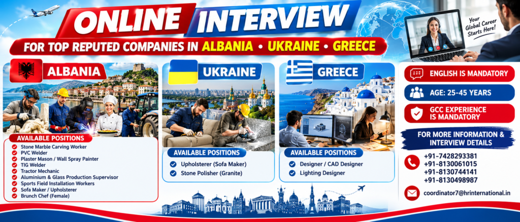 GCC Experience Mandatory Jobs for Europe